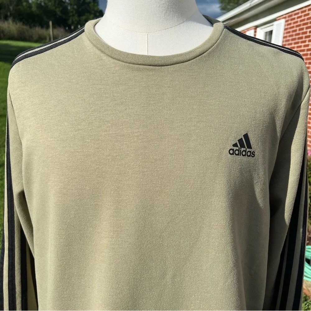 -Adidas "Prime Green" Crew Neck Sweatshirt Men's Size Large EUC - Picture 4 of 8